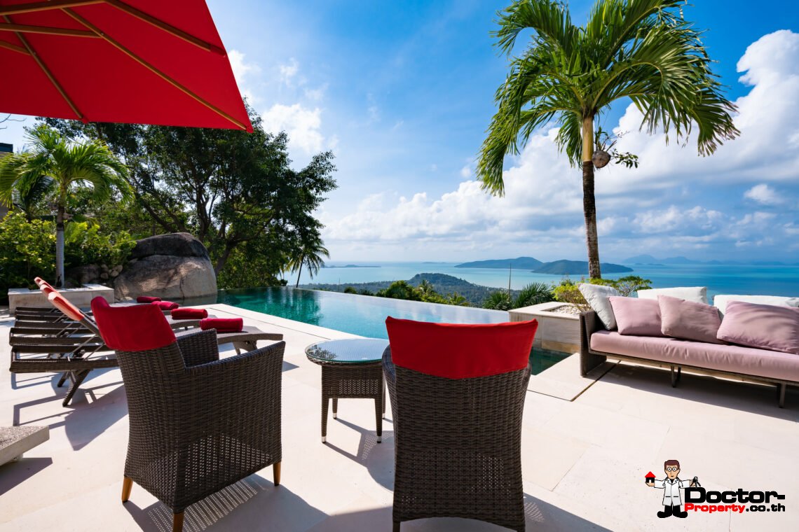 Stunning Sunset View Villa in Taling Ngam – Koh Samui, For Sale