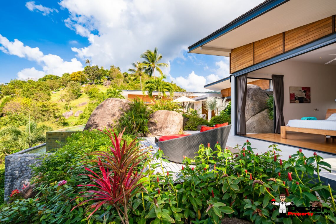 Stunning Sunset View Villa in Taling Ngam – Koh Samui, For Sale