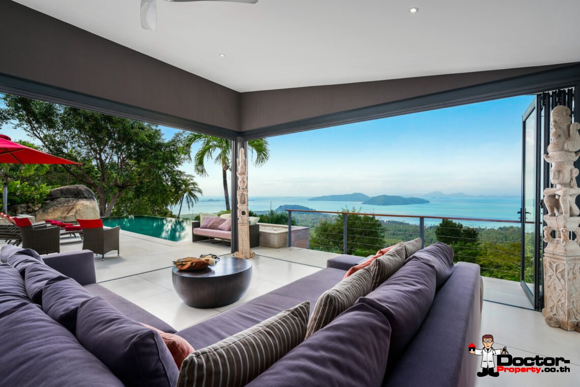 Stunning Sunset View Villa in Taling Ngam – Koh Samui, For Sale