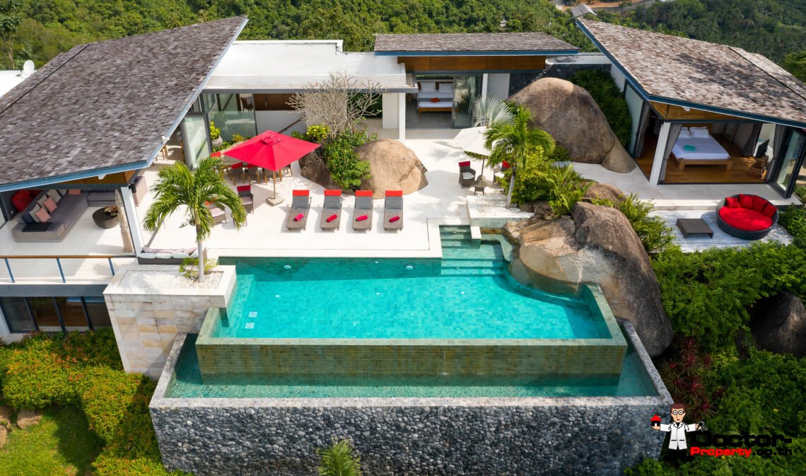Stunning Sunset View Villa in Taling Ngam – Koh Samui, For Sale