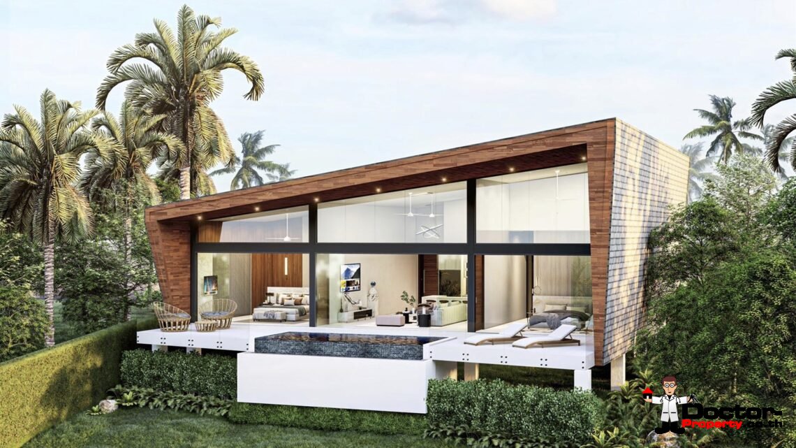 New 2 and 3 Bedroom Villas with Sea View in Mae Nam, Koh Samui – For Sale