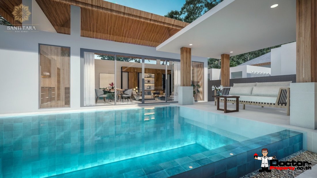 New 2 Bedroom Balinese Style Villa – Lamai – Koh Samui – for sale