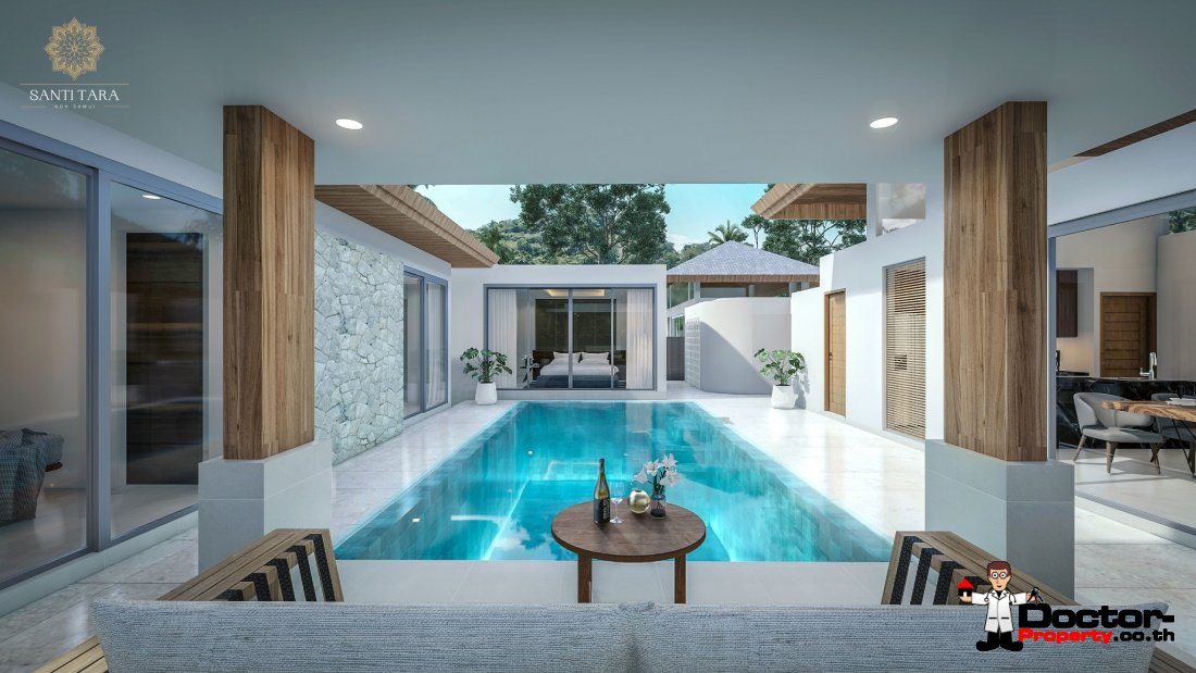 New 3 Bedroom Balinese Style Villa – Lamai – Koh Samui – for sale
