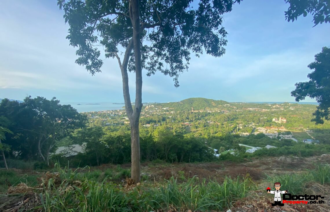 Sea View Land – 1160 sqm – Bophut – Koh Samui – for sale