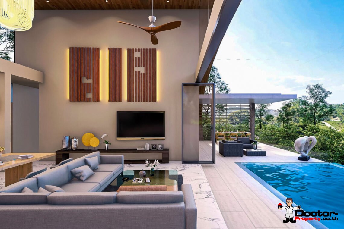 New 2 Bedroom Pool Villas with Sea view, Near Bangor Beach, Koh Samui – For Sale