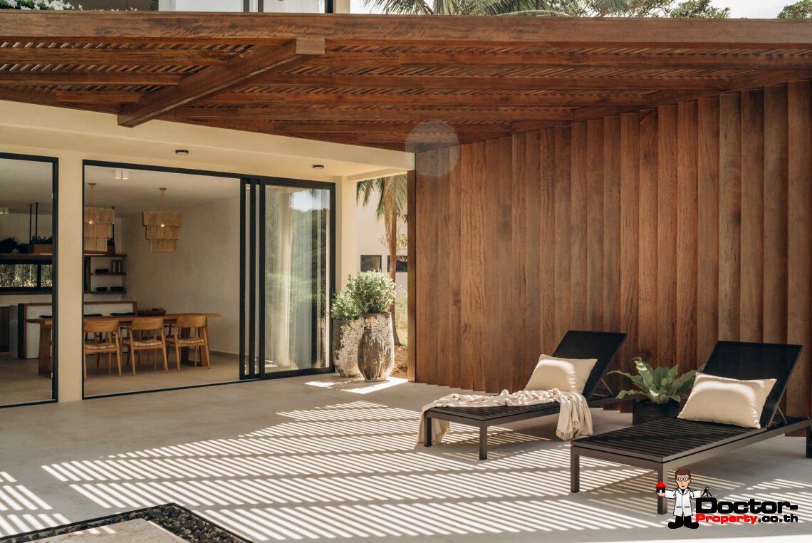 New 3 Bedroom Pool Villa with Seaview – Chaweng Noi, Samui – For Sale