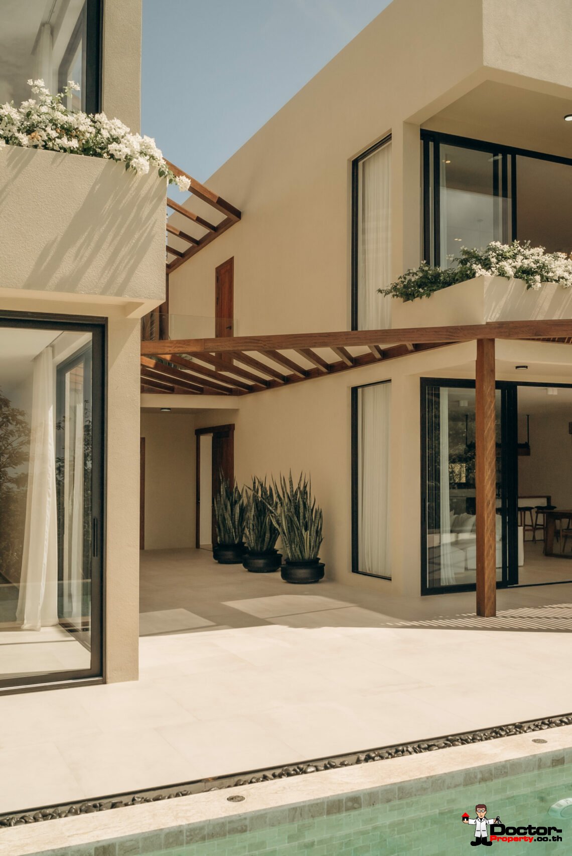 New 3 Bedroom Pool Villa with Seaview – Chaweng Noi, Samui – For Sale