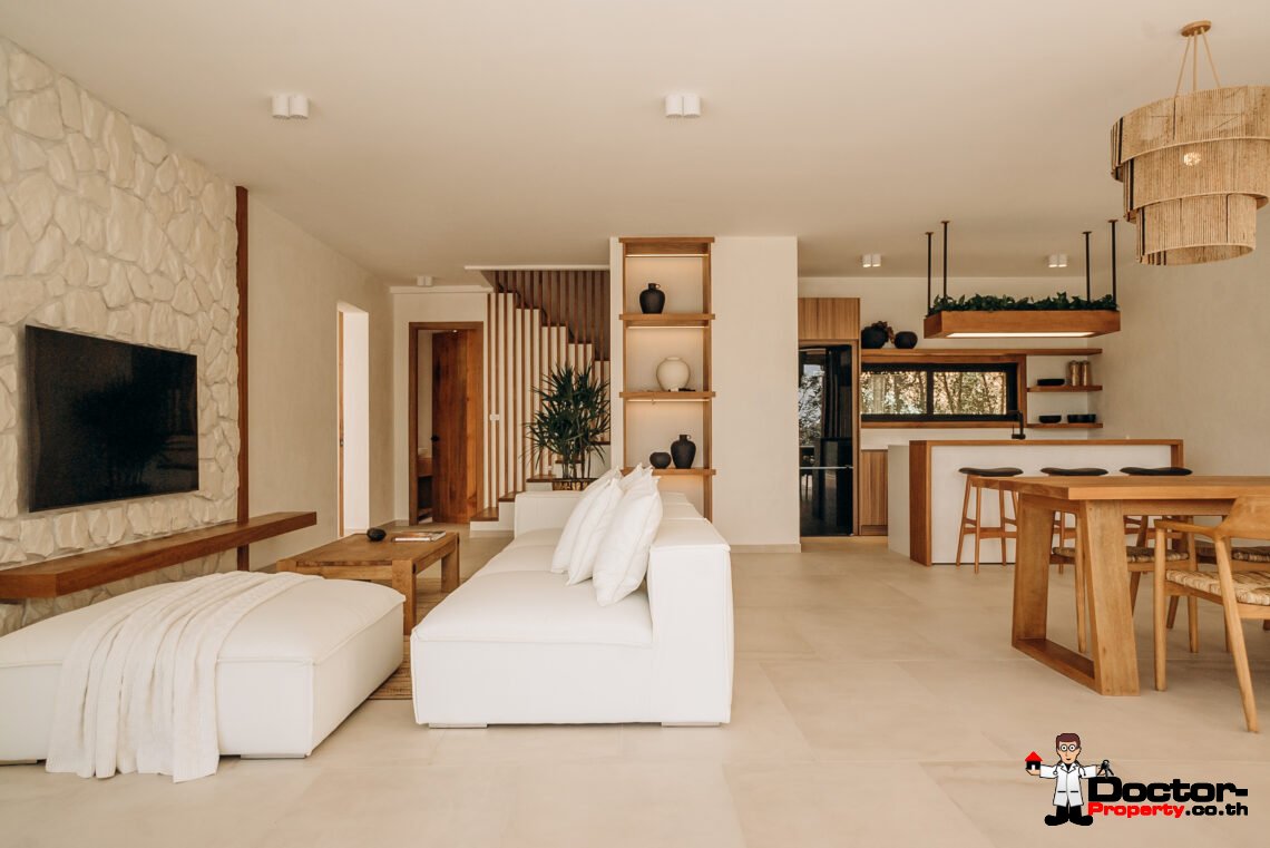 New 3 Bedroom Pool Villa with Seaview – Chaweng Noi, Samui – For Sale