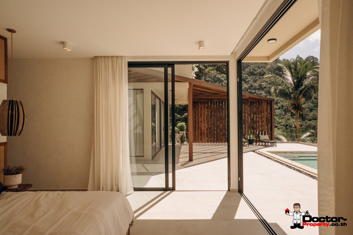 New 3 Bedroom Pool Villa with Seaview – Chaweng Noi, Samui – For Sale