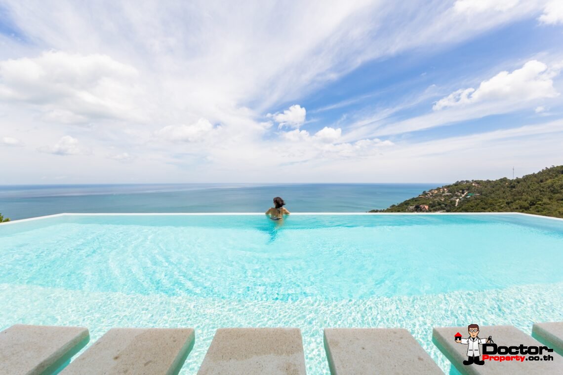 Magnificent 4 Bedroom Seaview Villa in Chaweng Noi, Koh Samui – For Sale