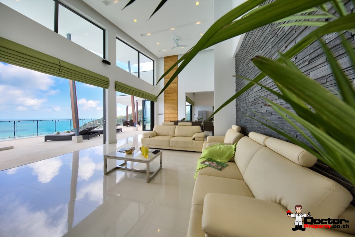 Magnificent 4 Bedroom Seaview Villa in Chaweng Noi, Koh Samui – For Sale