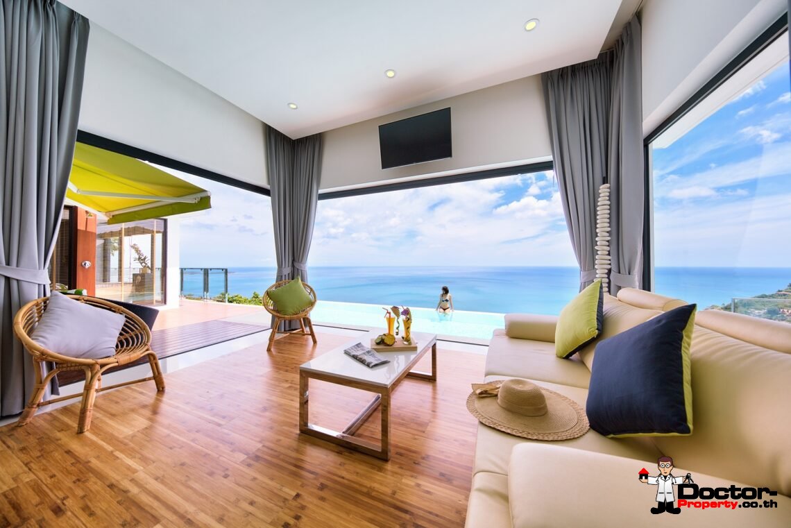 Magnificent 4 Bedroom Seaview Villa in Chaweng Noi, Koh Samui – For Sale