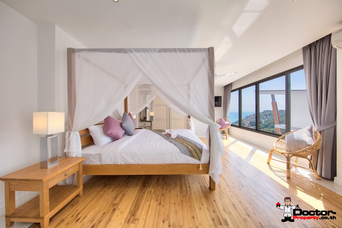 Magnificent 4 Bedroom Seaview Villa in Chaweng Noi, Koh Samui – For Sale
