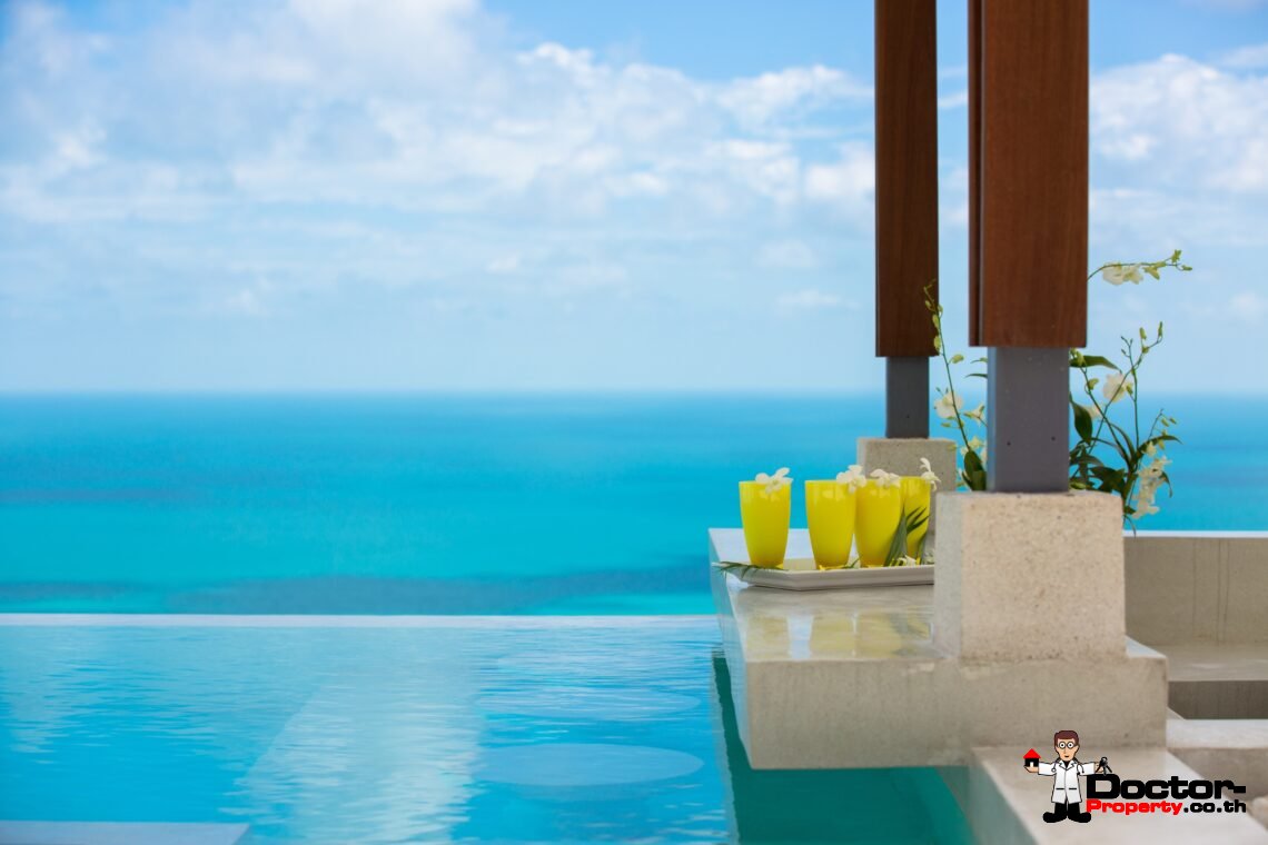 Magnificent 4 Bedroom Seaview Villa in Chaweng Noi, Koh Samui – For Sale