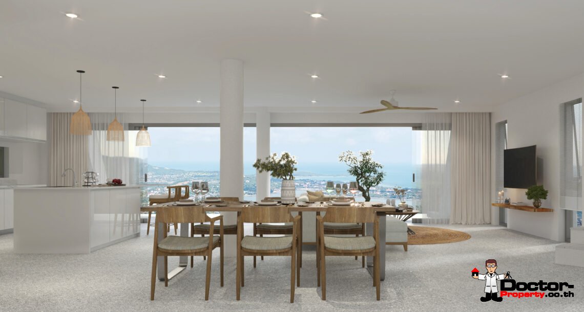 New 2 Bedroom Seaview Pool Villas in Chaweng, Koh Samui – For Sale