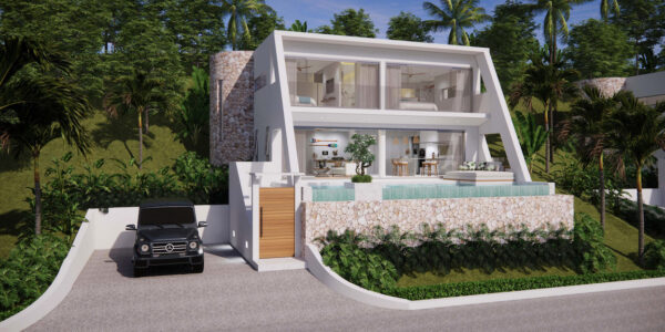 New 2 Bedroom Seaview Pool Villas in Chaweng, Koh Samui – For Sale