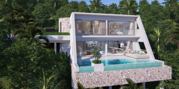 New 2 Bedroom Seaview Pool Villas in Chaweng, Koh Samui – For Sale