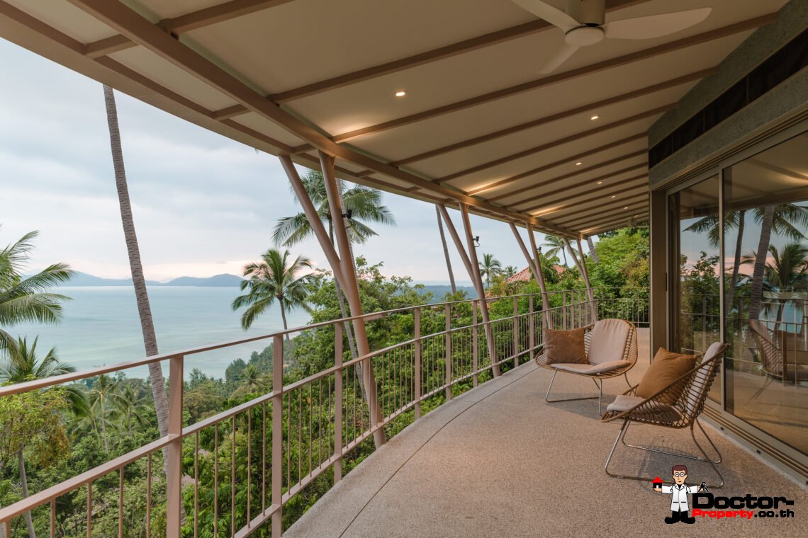 Unique 4 Bedroom Villa in Natural Surroundings, Stunning Views – Laem Set, Koh Samui – For Sale