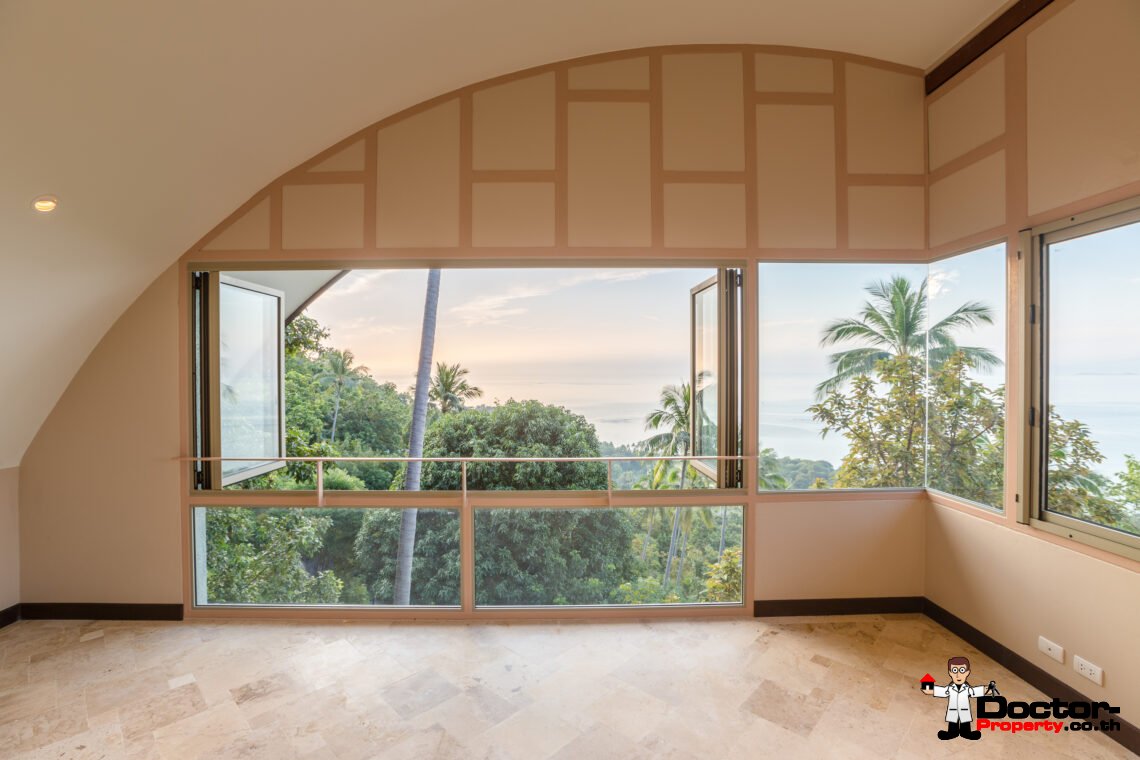 Unique 4 Bedroom Villa in Natural Surroundings, Stunning Views – Laem Set, Koh Samui – For Sale