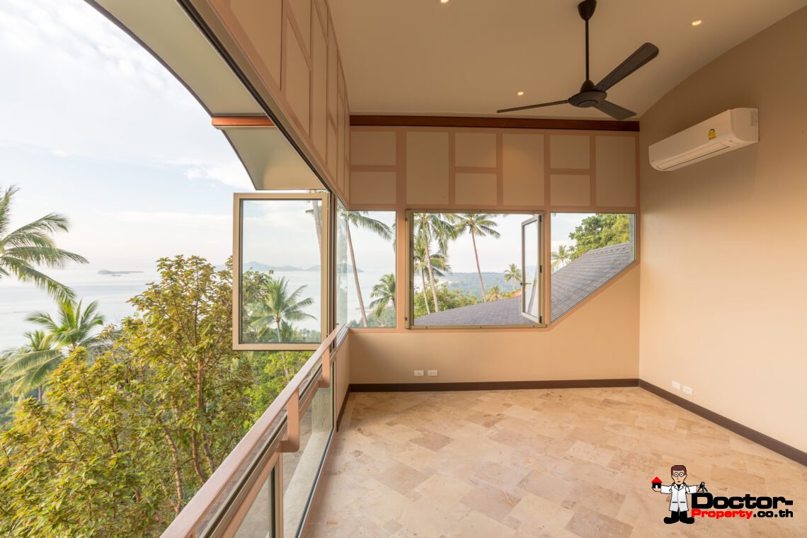 Unique 4 Bedroom Villa in Natural Surroundings, Stunning Views – Laem Set, Koh Samui – For Sale