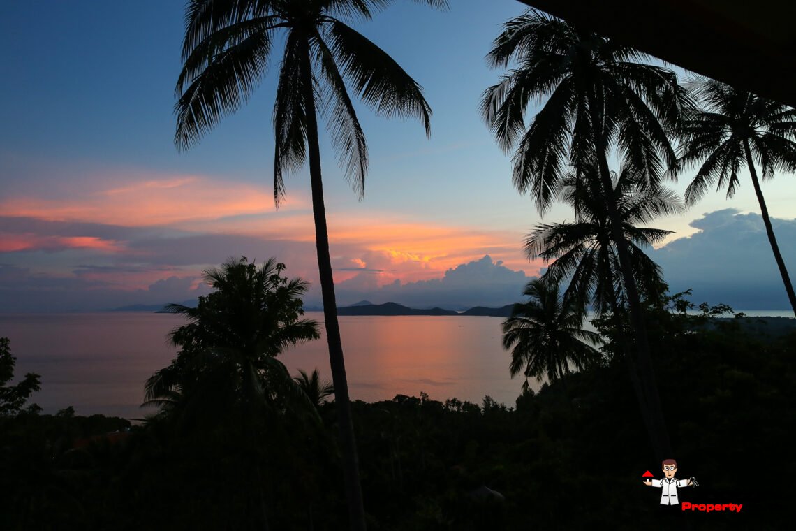 Unique 4 Bedroom Villa in Natural Surroundings, Stunning Views – Laem Set, Koh Samui – For Sale