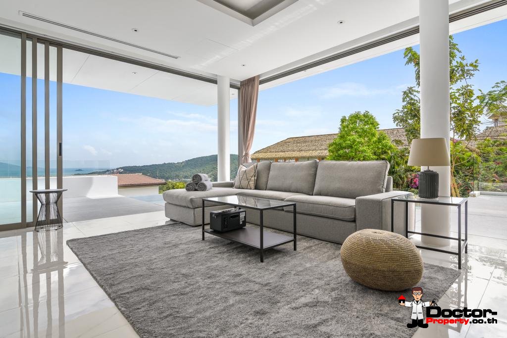 New 3 Bedroom Pool Villa With Sea Views – Bo Phut, Koh Samui – For Sale