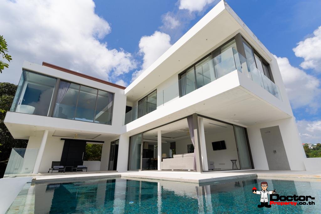 New 3 Bedroom Pool Villa With Sea Views – Bo Phut, Koh Samui – For Sale