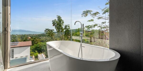 New 3 Bedroom Pool Villa With Sea Views – Bo Phut, Koh Samui – For Sale
