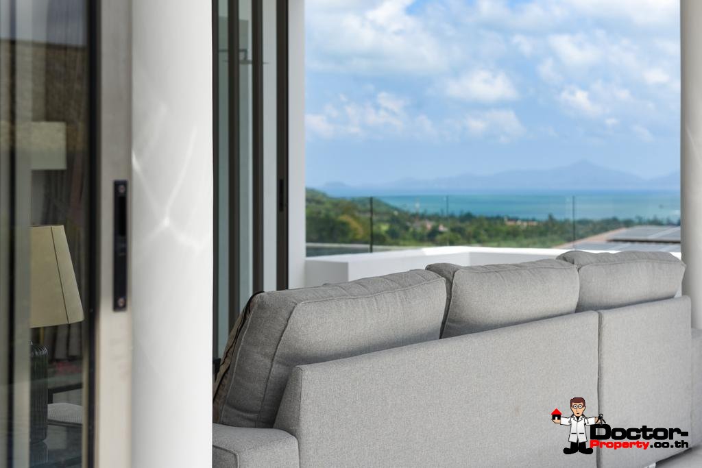 New 3 Bedroom Pool Villa With Sea Views – Bo Phut, Koh Samui – For Sale