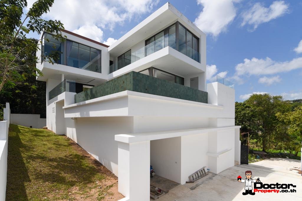 New 3 Bedroom Pool Villa With Sea Views – Bo Phut, Koh Samui – For Sale