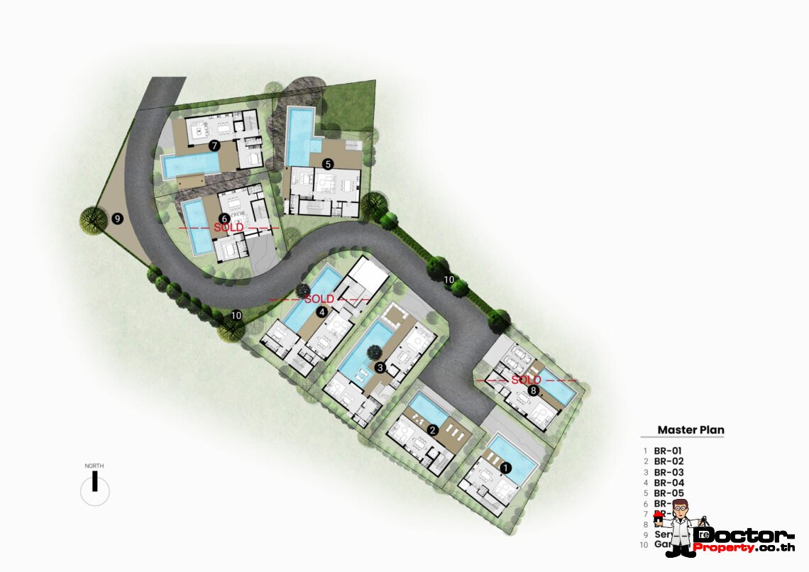 Luxury 3 Bedroom Seaview Pool Villa in Prime Location – Big Buddha, Koh Samui – For Sale