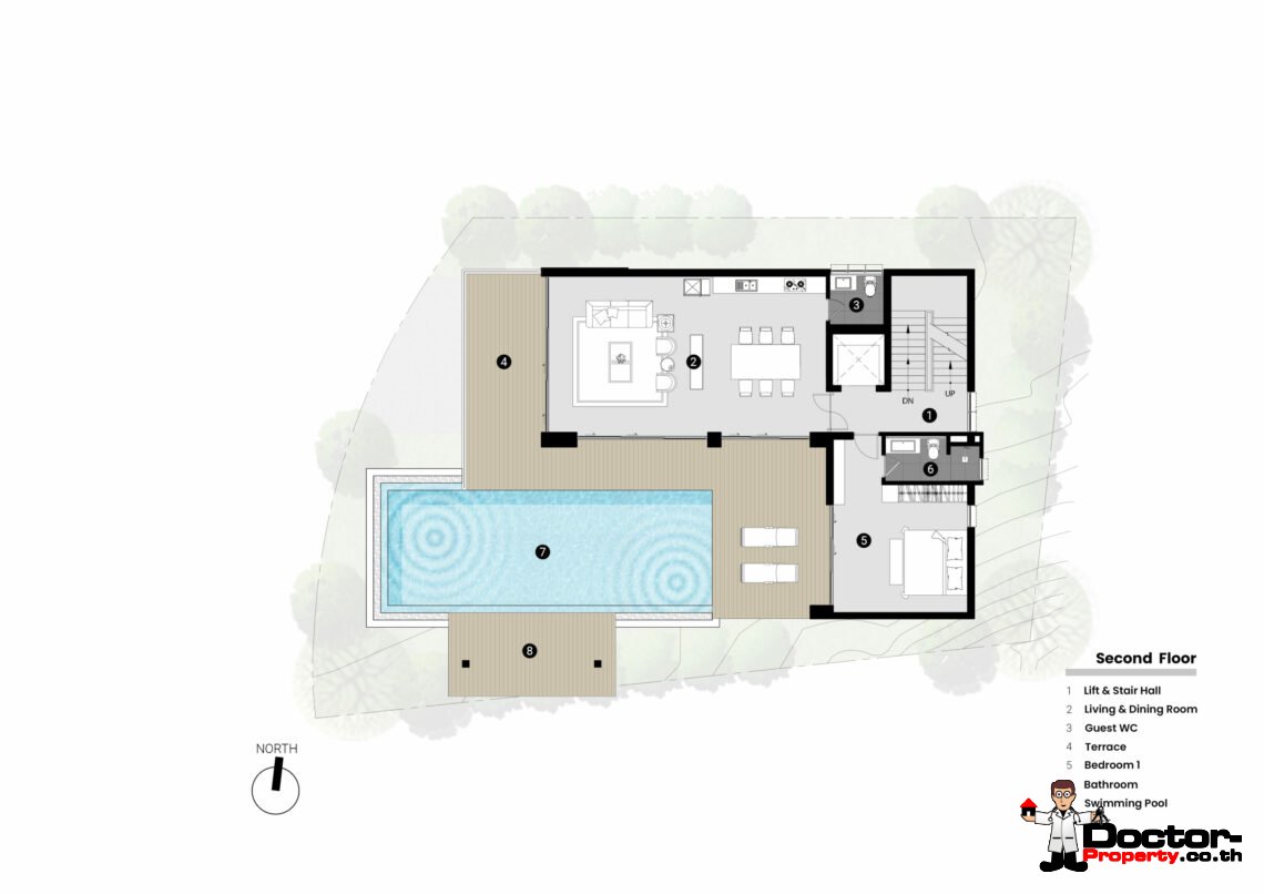 Luxury 3 Bedroom Seaview Pool Villa in Prime Location – Big Buddha, Koh Samui – For Sale