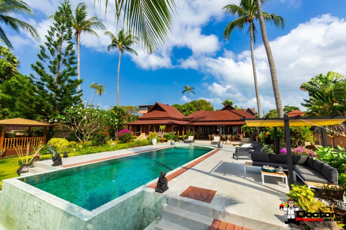 Fantastic 4 Bedroom Beachfront Villa – Thong Krut – Koh Samui – for sale