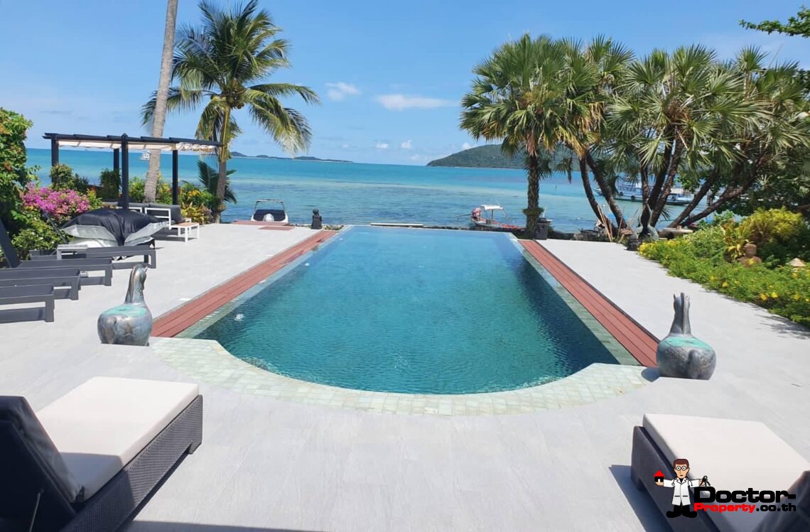 Fantastic 4 Bedroom Beachfront Villa – Thong Krut – Koh Samui – for sale