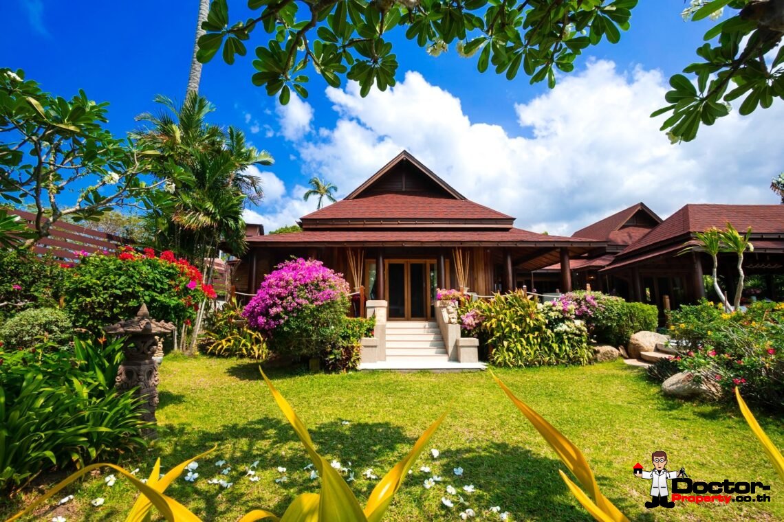 Fantastic 4 Bedroom Beachfront Villa – Thong Krut – Koh Samui – for sale