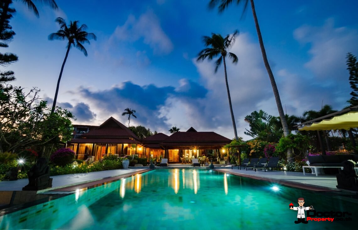 Fantastic 4 Bedroom Beachfront Villa – Thong Krut – Koh Samui – for sale