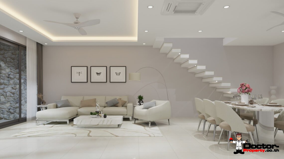 New 3 Bedroom Townhouses with Pool in Bo Phut, Koh Samui – For Sale