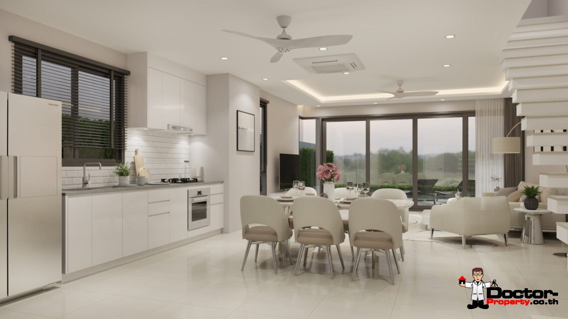 New 3 Bedroom Townhouses with Pool in Bo Phut, Koh Samui – For Sale