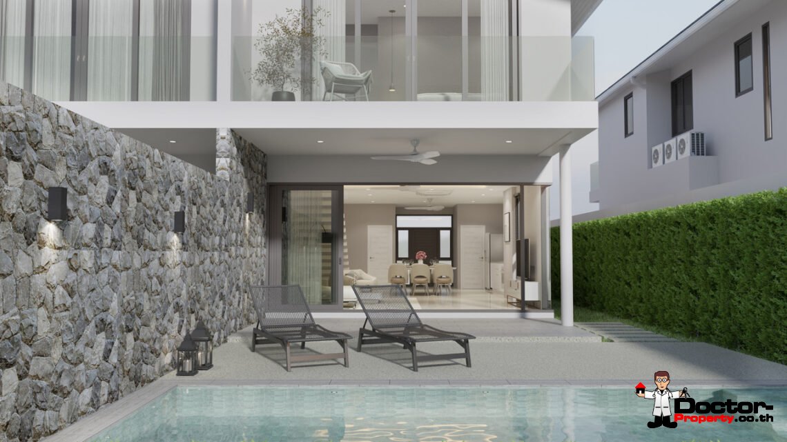 New 3 Bedroom Townhouses with Pool in Bo Phut, Koh Samui – For Sale