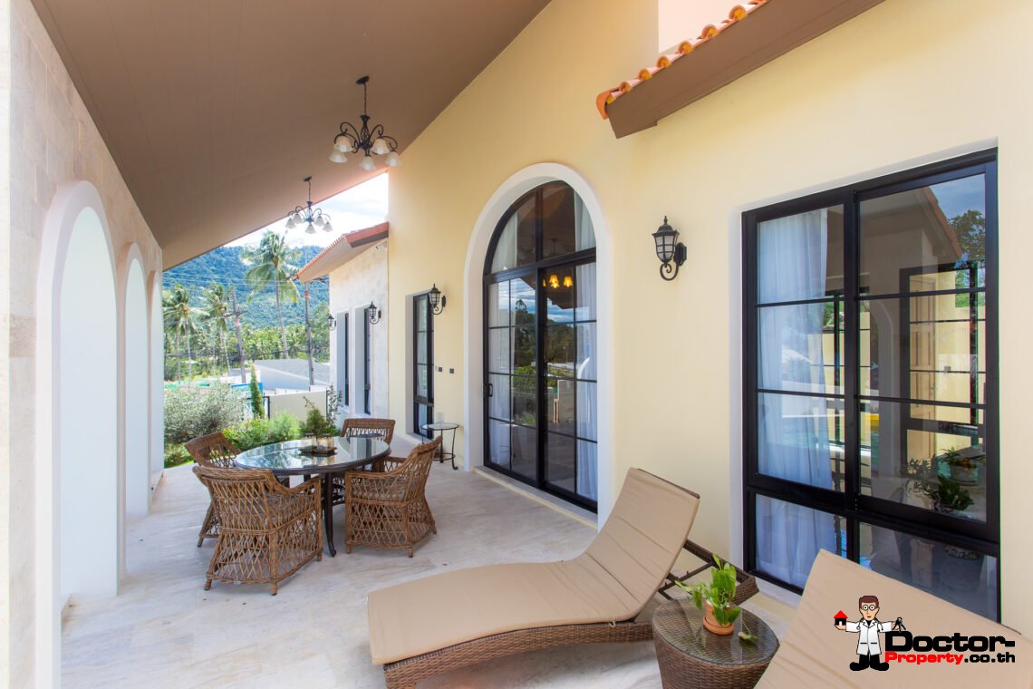 Mediterranean Style 2 Bedroom Garden Pool Villas, Lamai – Koh Samui – For Sale