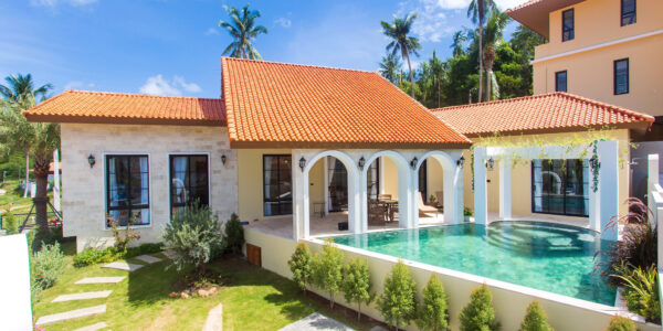 Mediterranean Style 2 Bedroom Garden Pool Villas, Lamai – Koh Samui – For Sale
