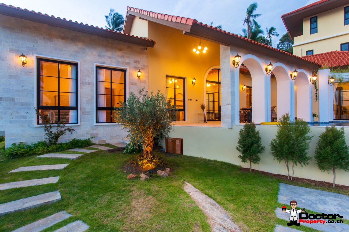 Mediterranean Style 2 Bedroom Garden Pool Villas, Lamai – Koh Samui – For Sale