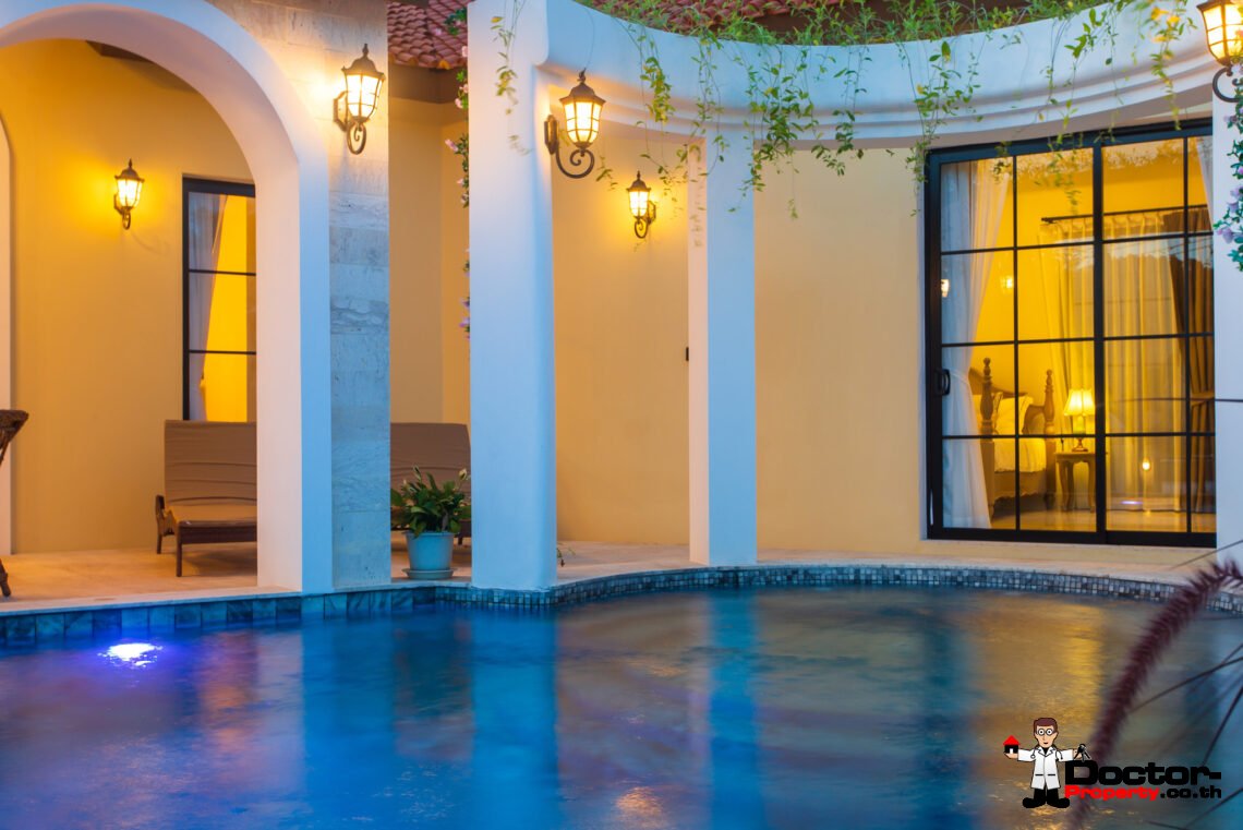 Mediterranean Style 2 Bedroom Garden Pool Villas, Lamai – Koh Samui – For Sale