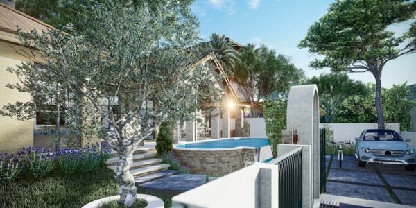 Mediterranean 2-Bedroom Garden Pool Villas – Lamai – Koh Samui – For Sale