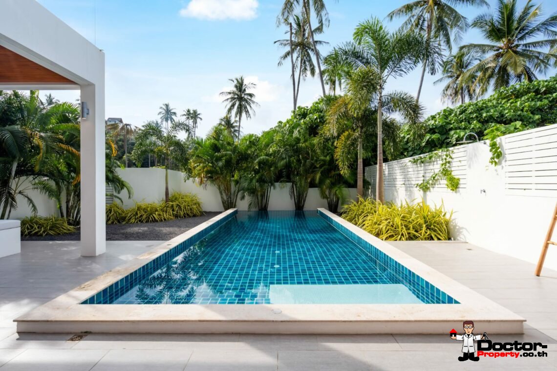 New 3 Bedroom Pool Villa – Bophut – Koh Samui – for sale
