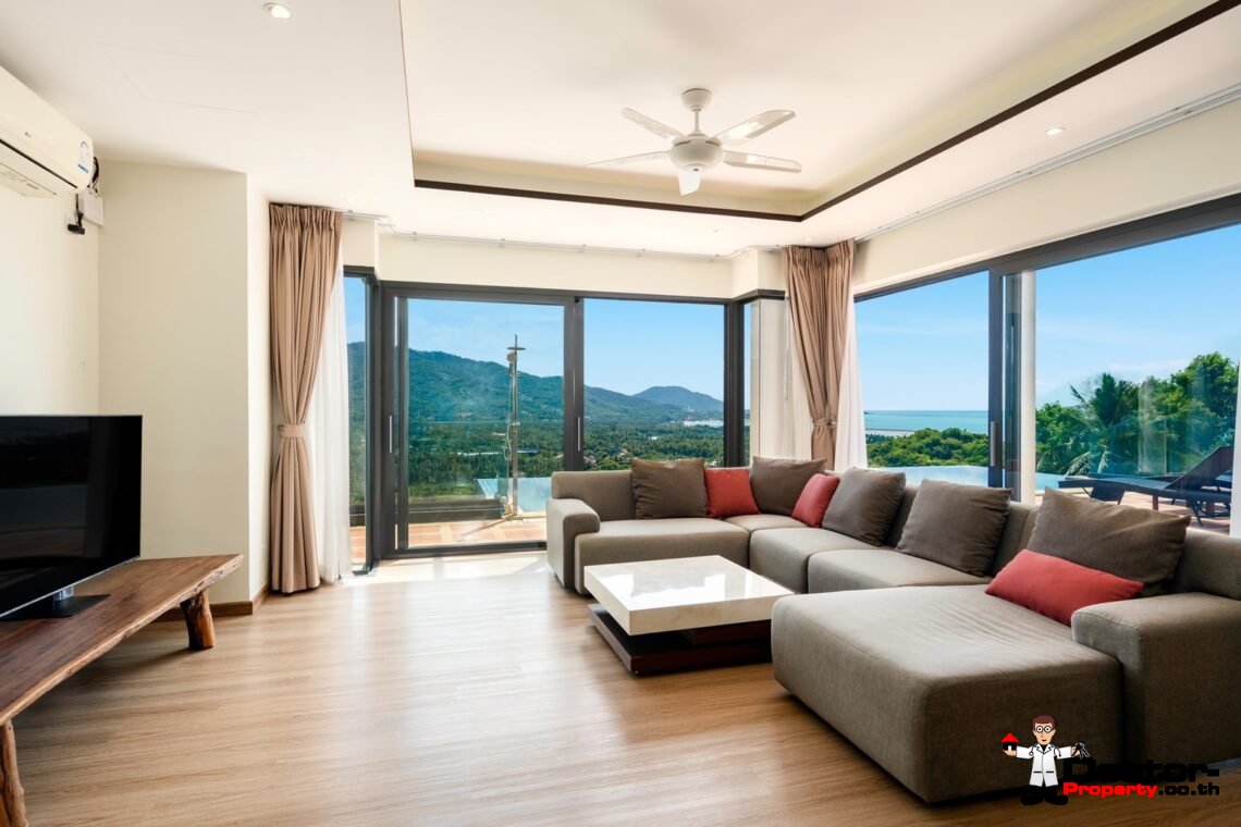 New 3 Bedroom Seaview Villa - Laem Set - Koh Samui - For Sale