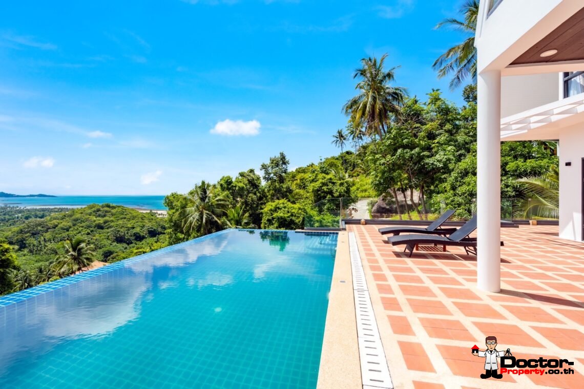 New 3 Bedroom Seaview Villa - Laem Set - Koh Samui - For Sale
