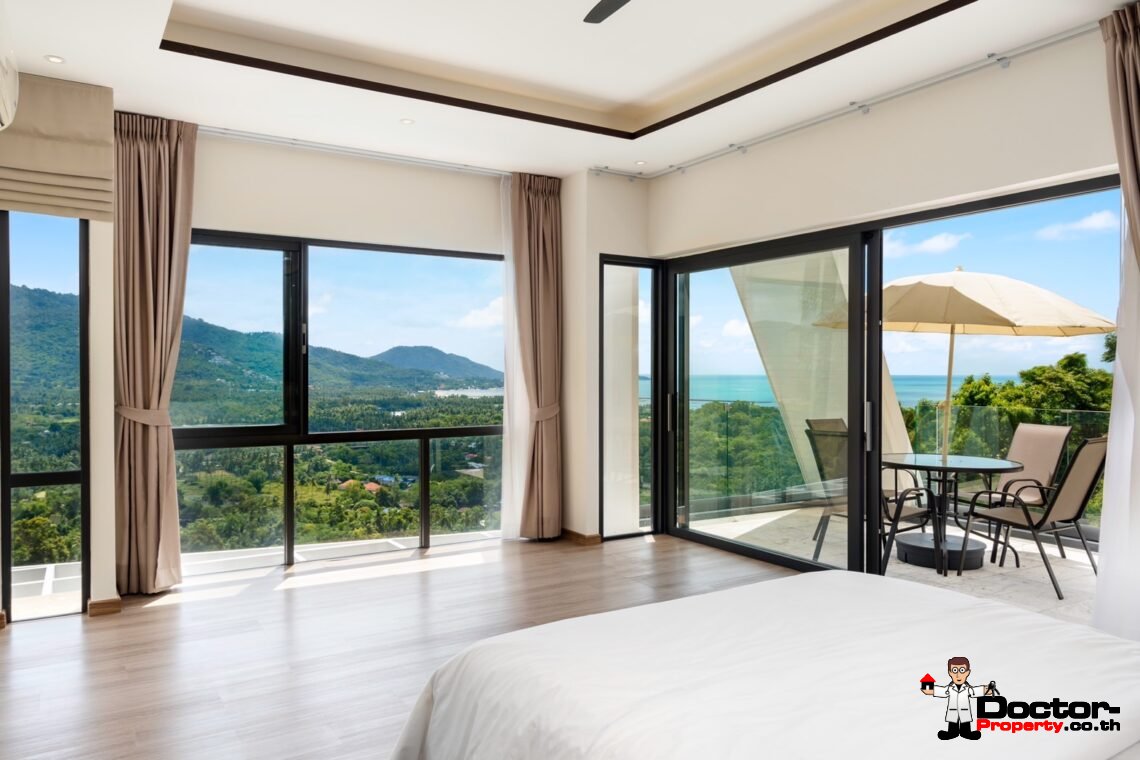 New 3 Bedroom Seaview Villa - Laem Set - Koh Samui - For Sale