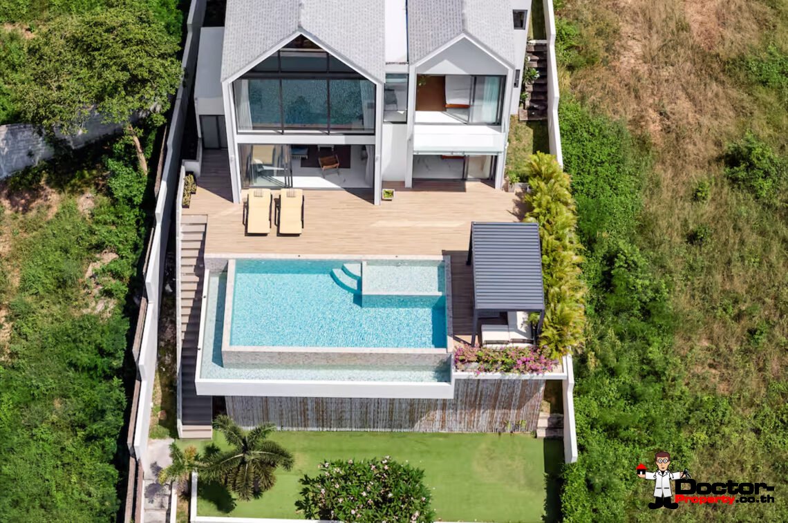 New 3 Bedroom Sea View Villa – Bang Makham, Koh Samui – For Sale