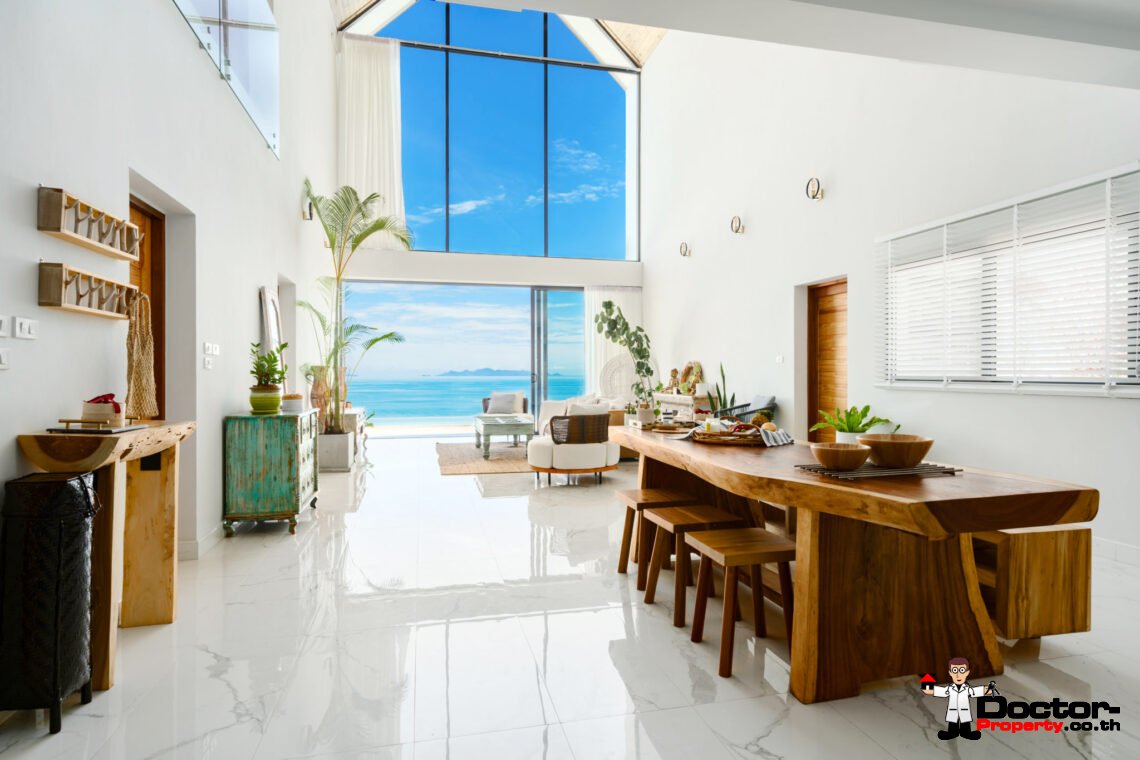 New 3 Bedroom Sea View Villa – Bang Makham, Koh Samui – For Sale